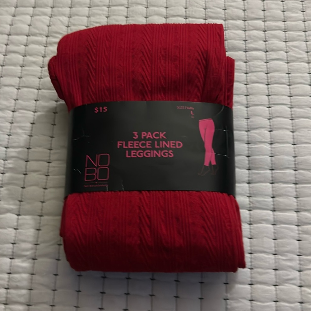 No Boundaries 3 Pack Fleece Lined Leggings